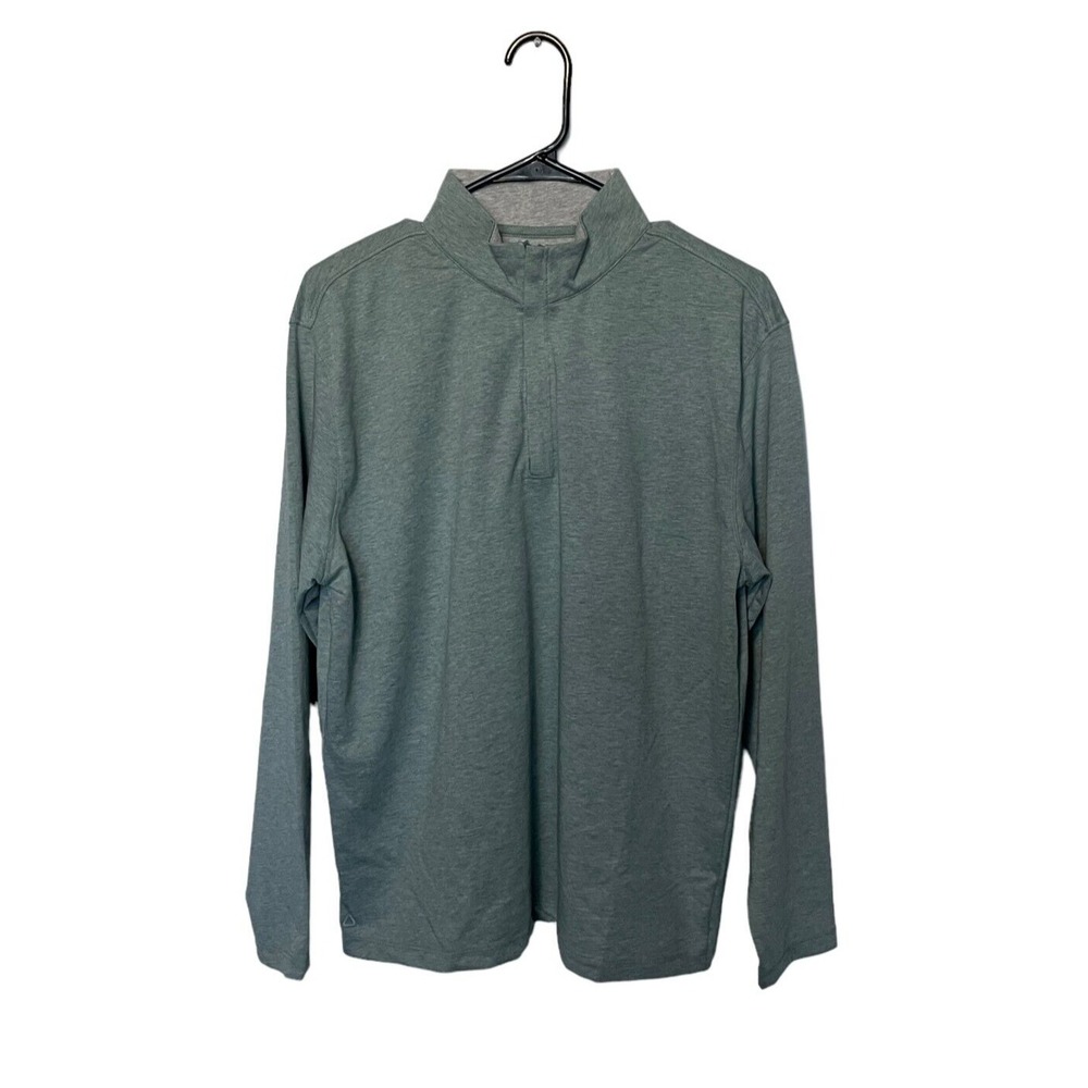 Ahead Sweater Mens Small Green Golf 1/4 Zip Pullover Long Sleeve Casual NWOT